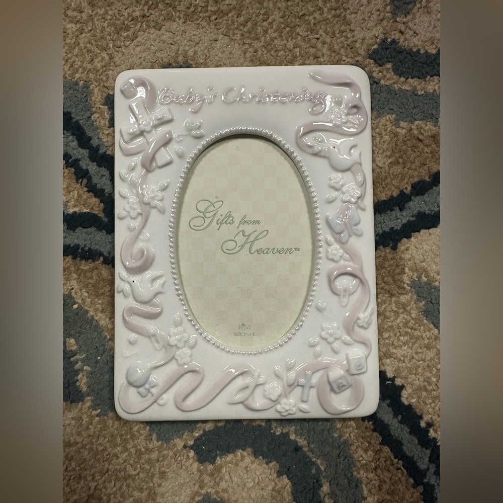 Russ Baby Girls Christening Frame